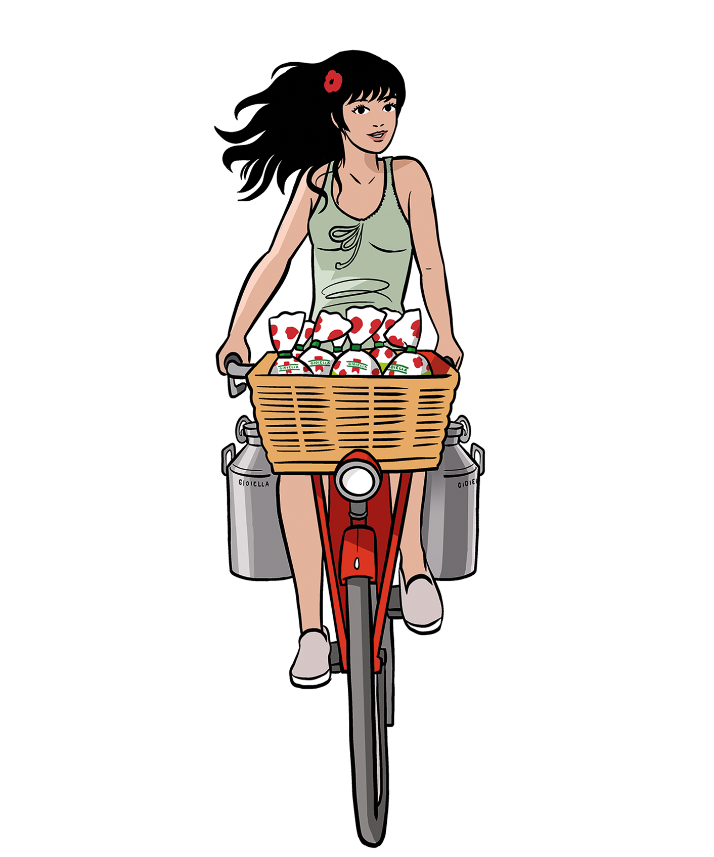 Gioia in bicicletta
